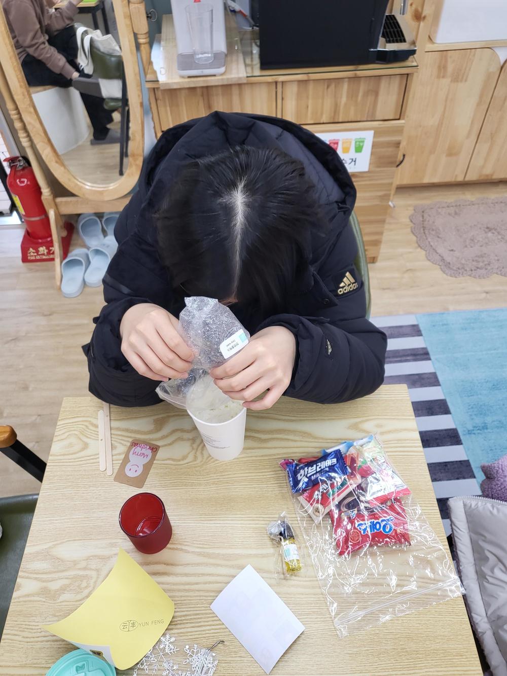 크리스마스소이캔들만들기